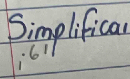 Simplifical