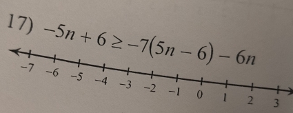 -5n+6≥ -7(5n-6)-6n