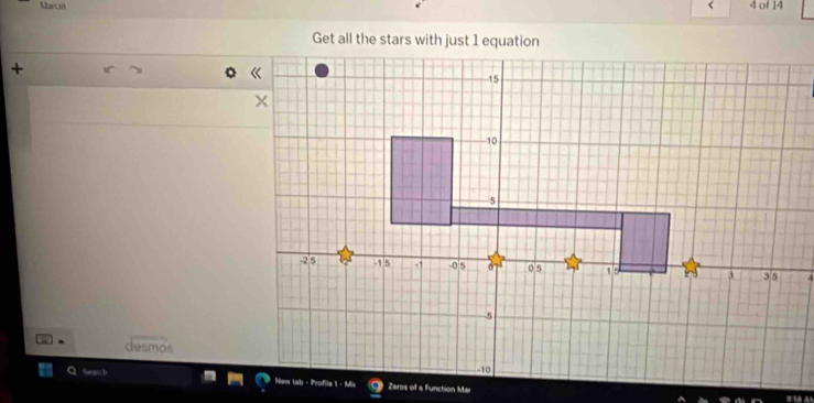 tharcu < 4 of 14 
+ 
desmos 
a Search 
A