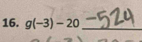 g(-3)-20 _