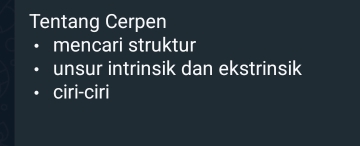 Tentang Cerpen 
mencari struktur 
unsur intrinsik dan ekstrinsik 
ciri-ciri