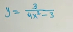 y= 3/4x^2-3 