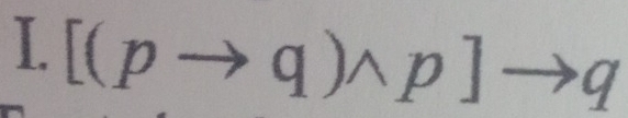 [(pto q)wedge p]- q
□ 