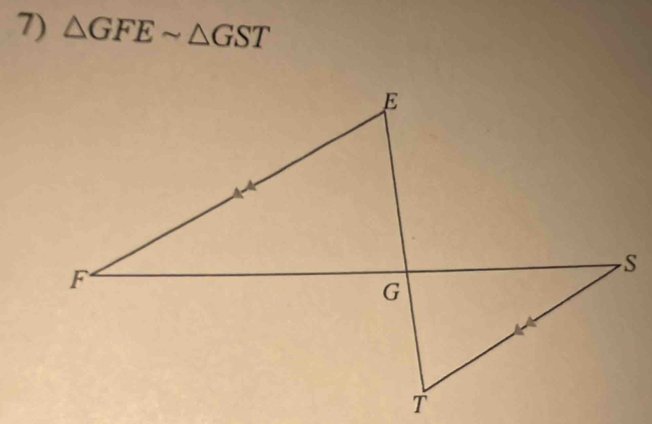 △ GFEsim △ GST