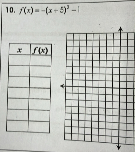 f(x)=-(x+5)^2-1