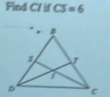 Find Cl if CS=6