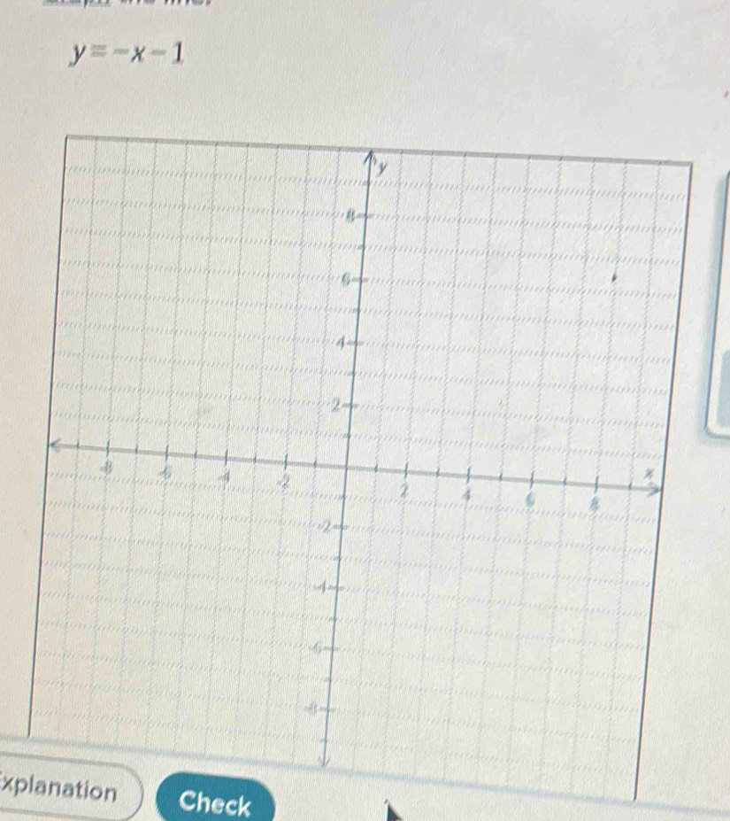 y=-x-1
xplanation Check