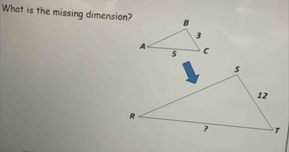 What is the missing dimension?