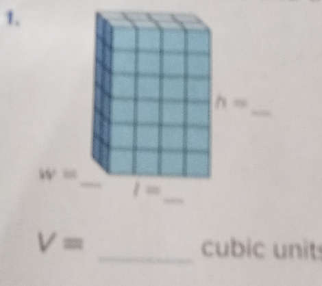 V= _cubic unit