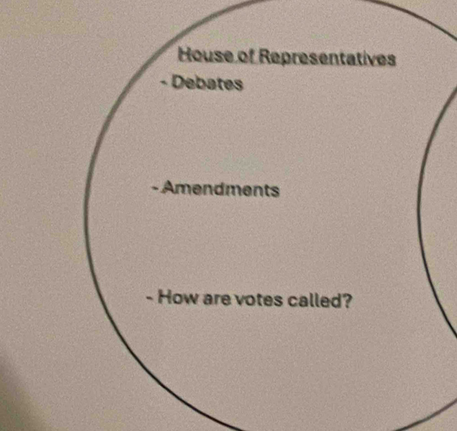 House of Representatives 
Debates 
- Amendments 
- How are votes called?