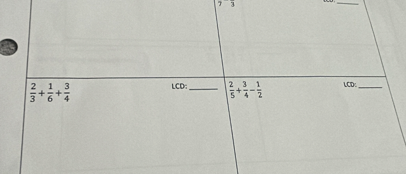 frac 7-frac 3
_