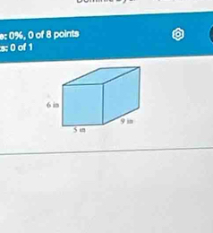 e: 0%, 0 of 8 points 
s; 0 of 1