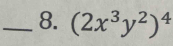 (2x^3y^2)^4