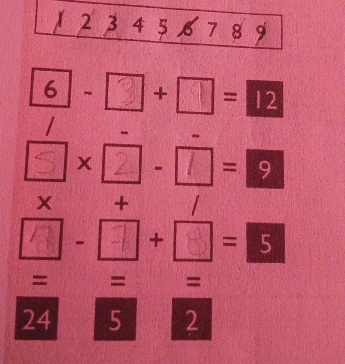 2 3 45 ,678 9
6|-
+
=12
1 
- 
S x :
- a
=| C
X
+ 
| 
7 +
=5
= 
= 
=
24
5
2