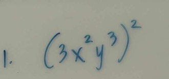 (3x^2y^3)^2