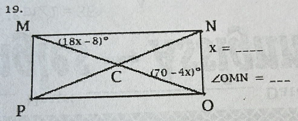 ∠ OMN= _
P