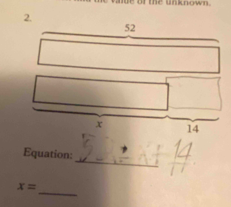 ane of the unknown. 
_ 
Equation: 
_
x=