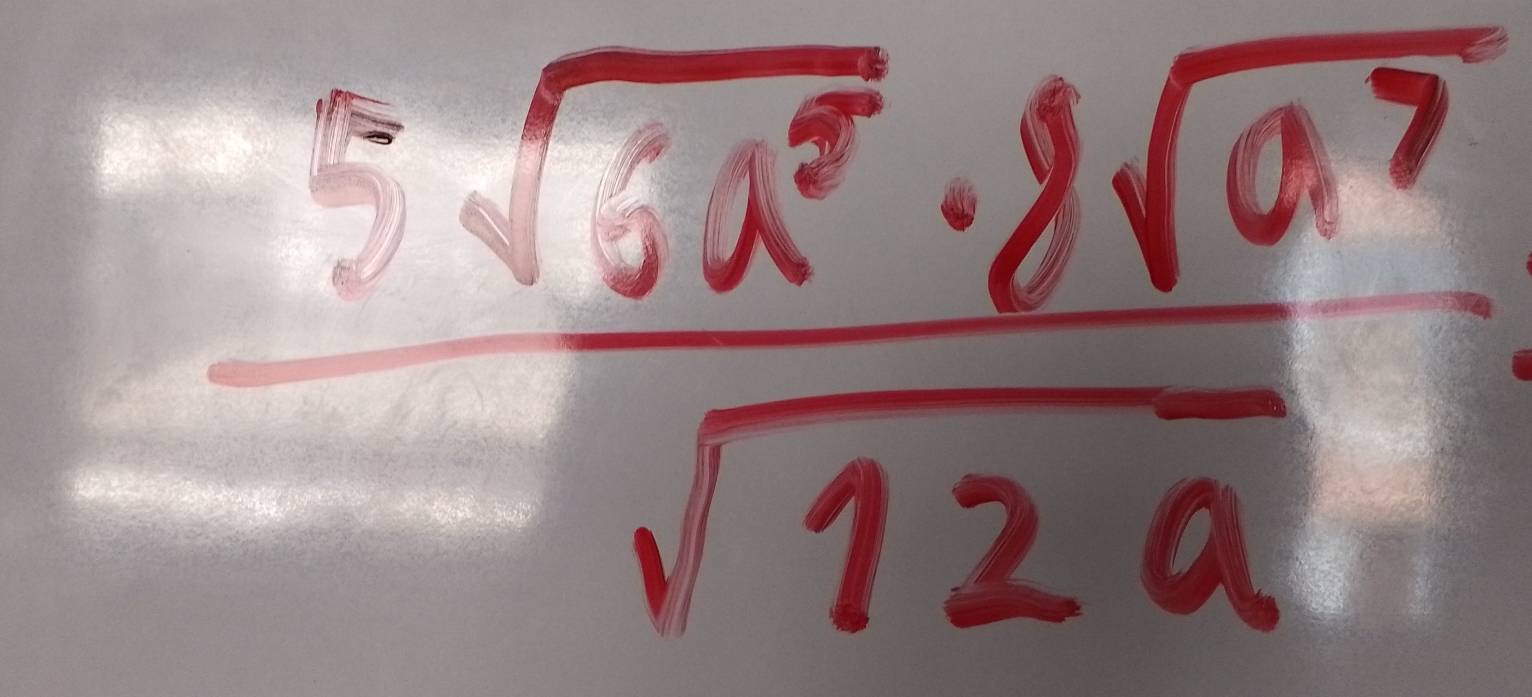  5sqrt(32^5)· sqrt[3](a^7)/sqrt(12a) 