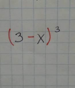 (3-x)^3