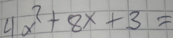 4x^2+8x+3=