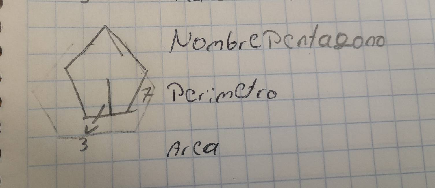 Nombre Pentagond
A Derimetro
Arca