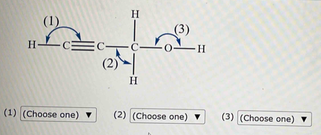 (1) (Choose one) (2) (Choose one) (3) (Choose one)