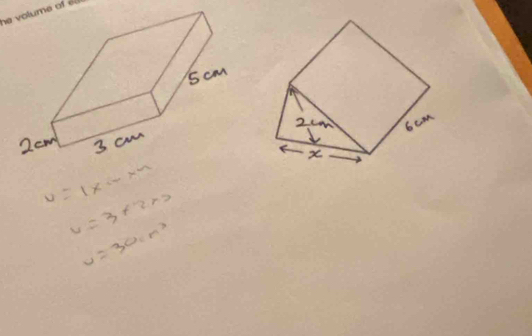 u=1* ...* x
u=3+2* 2
v=30cm^3