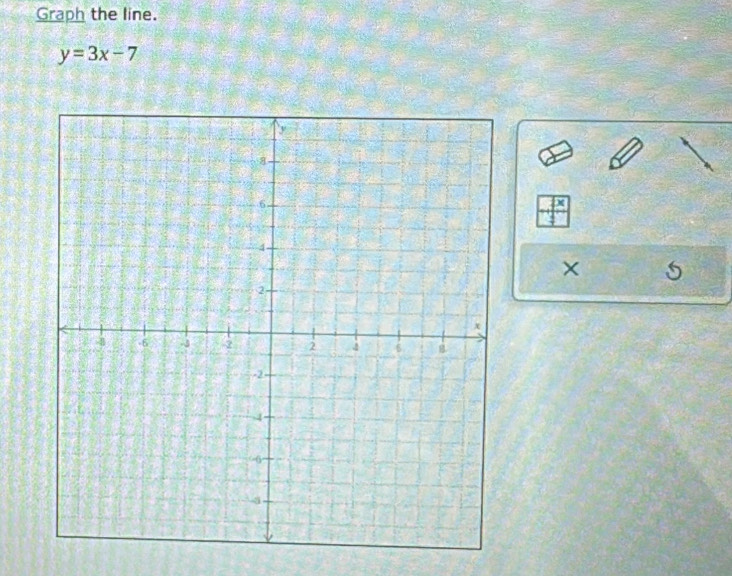 Graph the line.
y=3x-7
×