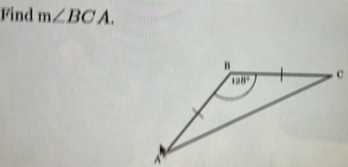 Find m∠ BCA.