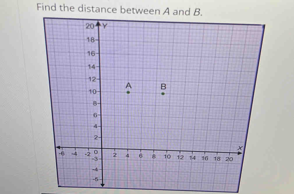 Find the distance between A and B.