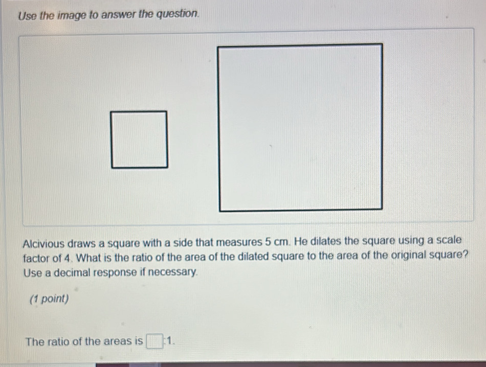 Solved: Use the image to answer the question. Alcivious draws a square ...