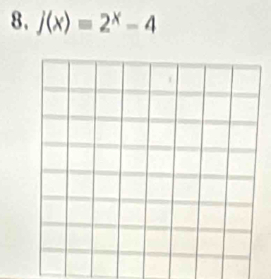 j(x)=2^x-4