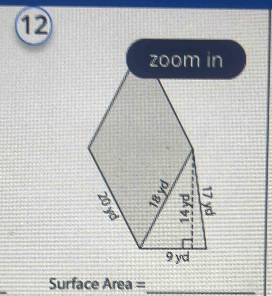 Surface Area =_