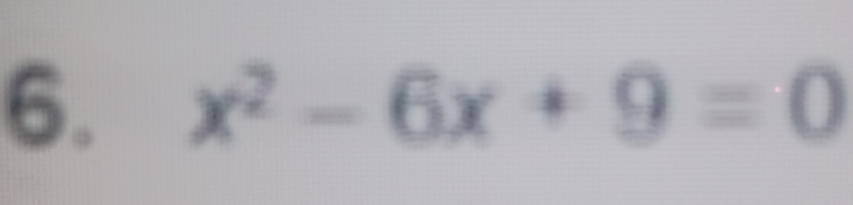 x^2-6x+9=0