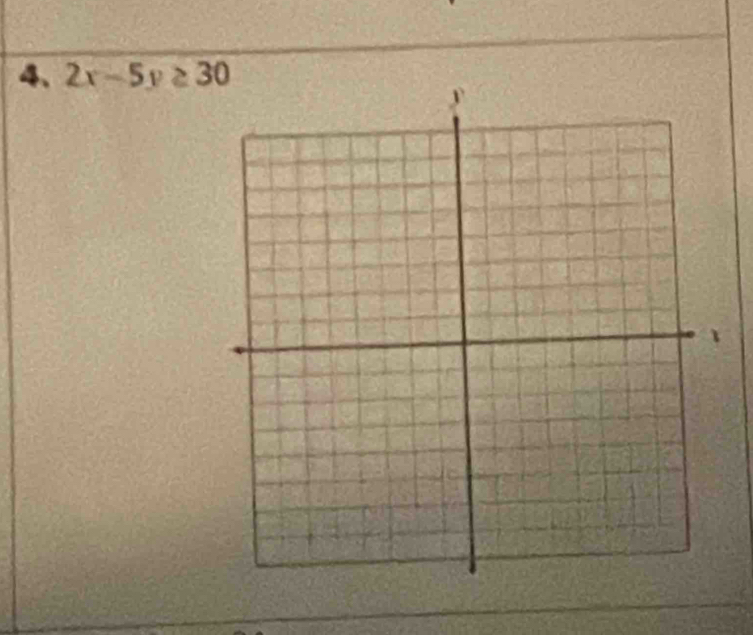 2x-5y≥ 30