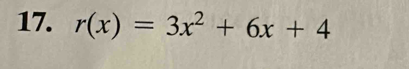 r(x)=3x^2+6x+4