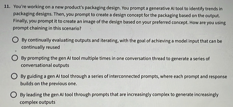 Solved: You’re working on a new product’s packaging design. You prompt ...