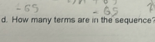 How many terms are in the sequence?