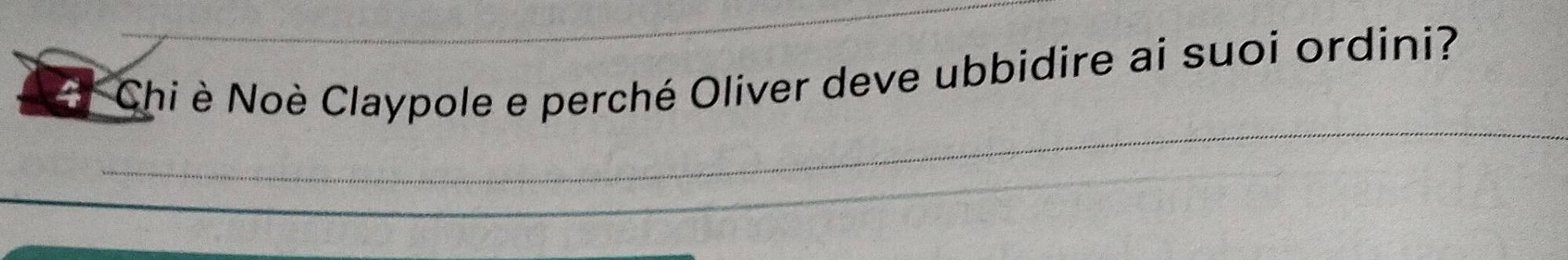 Chi è Noè Claypole e perché Oliver deve ubbidire ai suoi ordini?