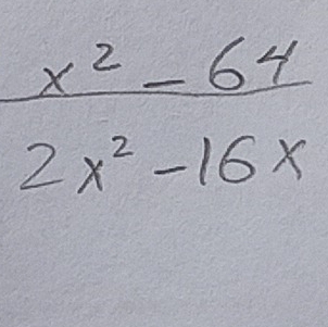  (x^2-64)/2x^2-16x 