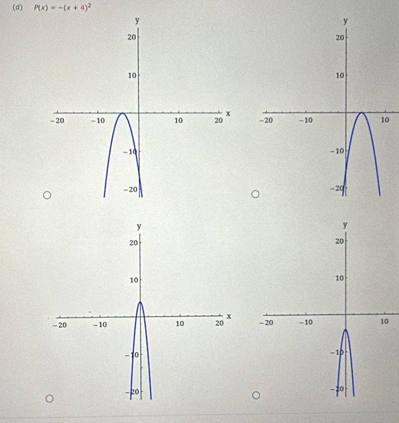 P(x)=-(x+4)^2
0