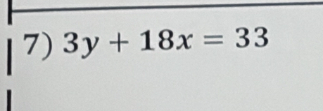 3y+18x=33