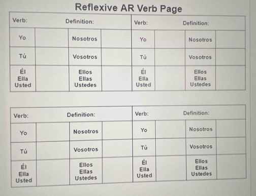 Reflexive AR Verb