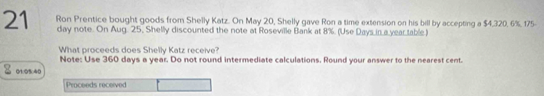 Solved: Ron Prentice bought goods from Shelly Katz. On May 20, Shelly ...