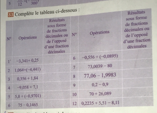 5 frac 12* (-frac 300)