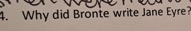 Why did Bronte write Jane Eyre?