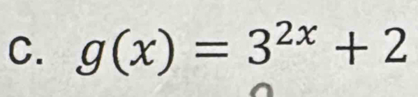 g(x)=3^(2x)+2