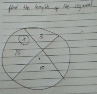 find the length of the regnent