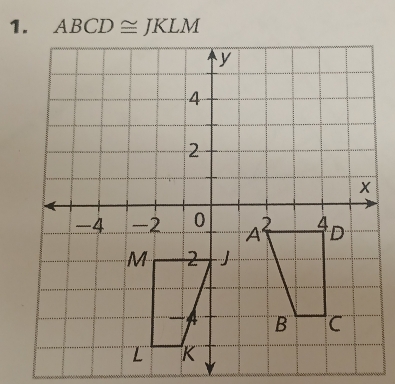 ABCD≌ JKLM