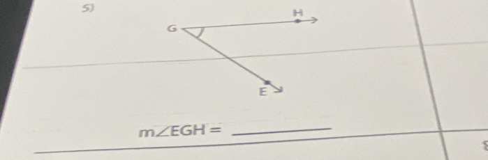 m∠ EGH= _